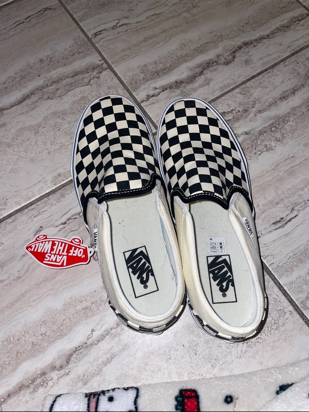 checkered vans size 9 women’s